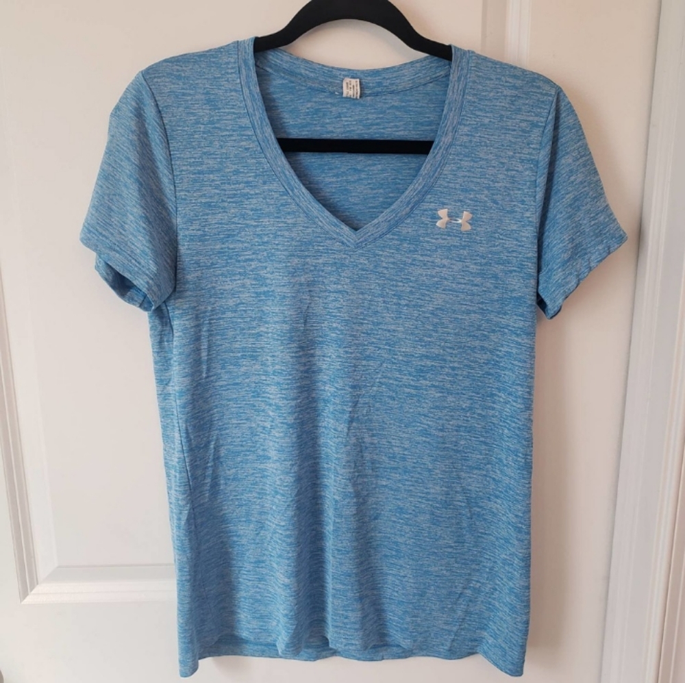 Women's Under Armour Tech Twist V-Neck Shirt (Size Medium)